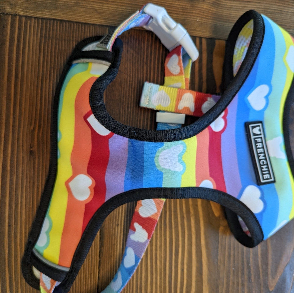 Frenchie bulldog pet supply reversible dog harness medium